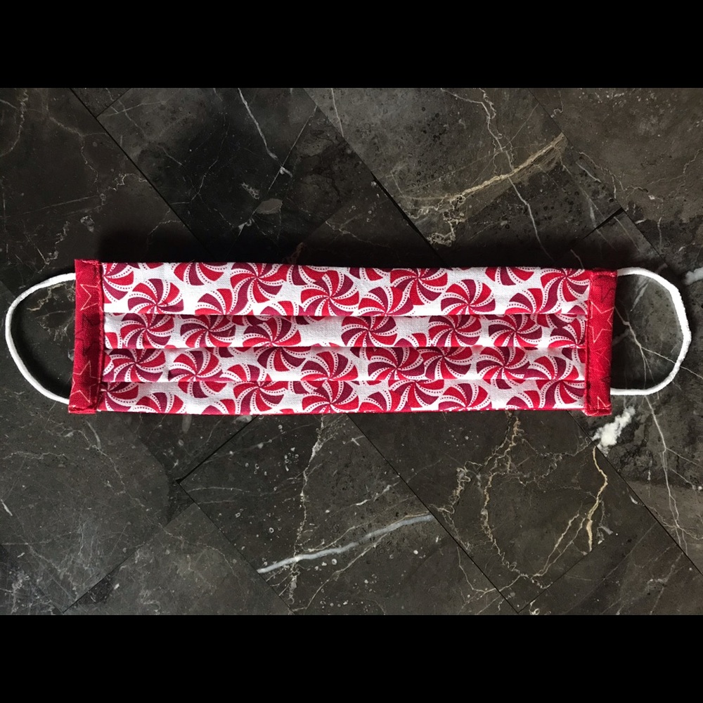 Christmas Peppermint Candy Face Mask cotton